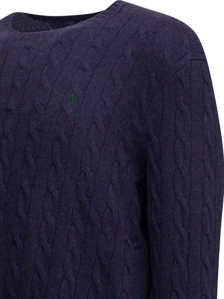 Polo Ralph Lauren Crew-Neck Sweater With Logo Knitwear - Purple | 7fc2afb27c8ed3dc2dfe9791232770e21f4f750a