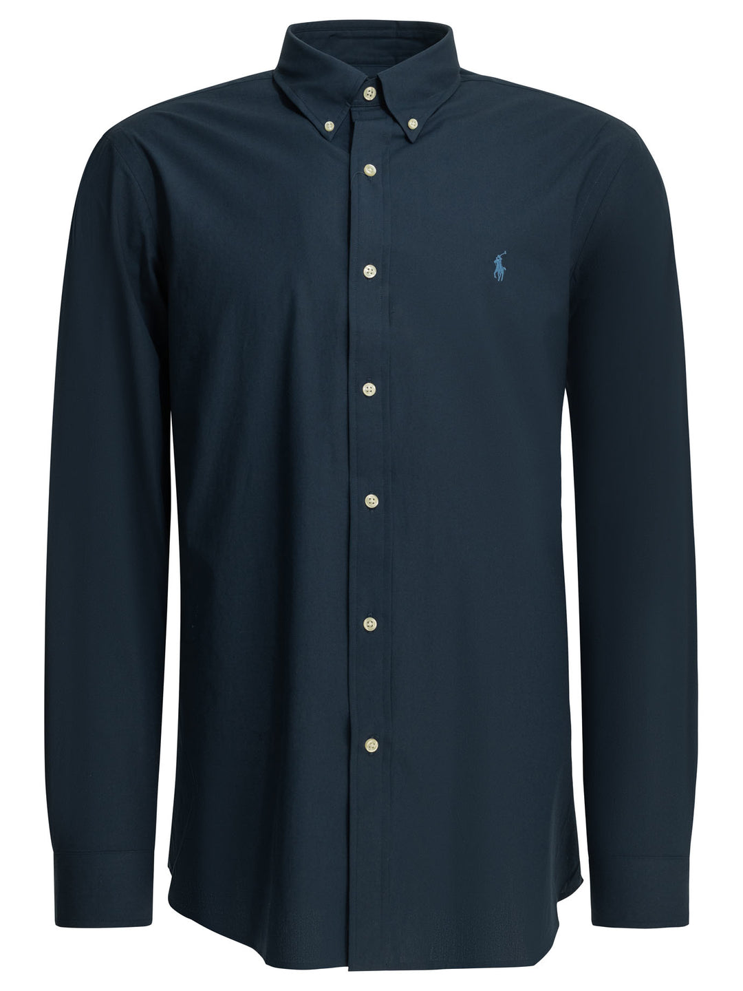 Polo Ralph Lauren Custom-Fit Casual Shirt With Logo Shirts - Blue | 947828453c630d6f3b92a135b6e864cc0929e179