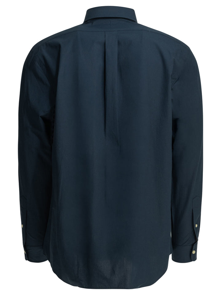 Polo Ralph Lauren Custom-Fit Casual Shirt With Logo Shirts - Blue | 5e1def48de2f50452c45a0917e2d9bcfb29f2ec7