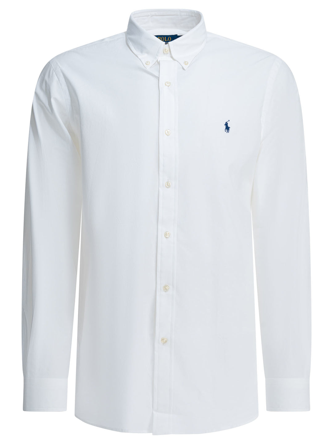 Polo Ralph Lauren Custom-Fit Casual Shirt With Logo Shirts - White | bc5ec4393d38dc45649530b91cff4e854e29fea7
