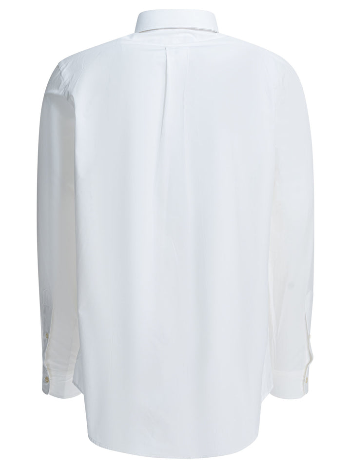 Polo Ralph Lauren Custom-Fit Casual Shirt With Logo Shirts - White | 4573f20601b88f792eed98afb29d1610c9d86c34