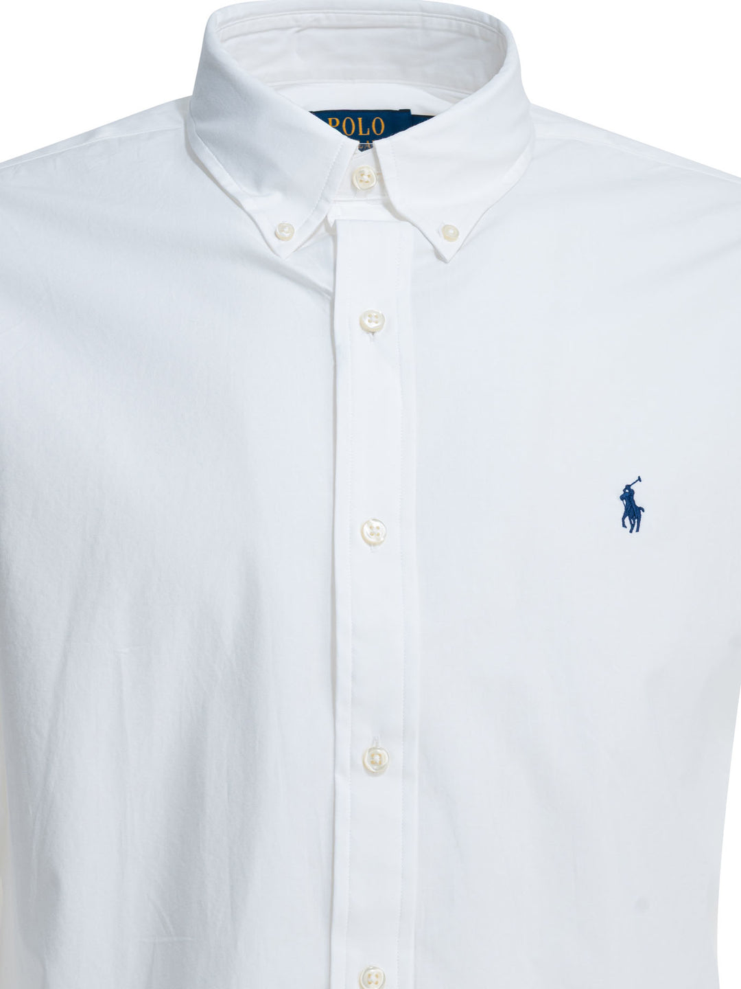 Polo Ralph Lauren Custom-Fit Casual Shirt With Logo Shirts - White | a5f356076e915808ea970a59ae16cd4a886cb6b3