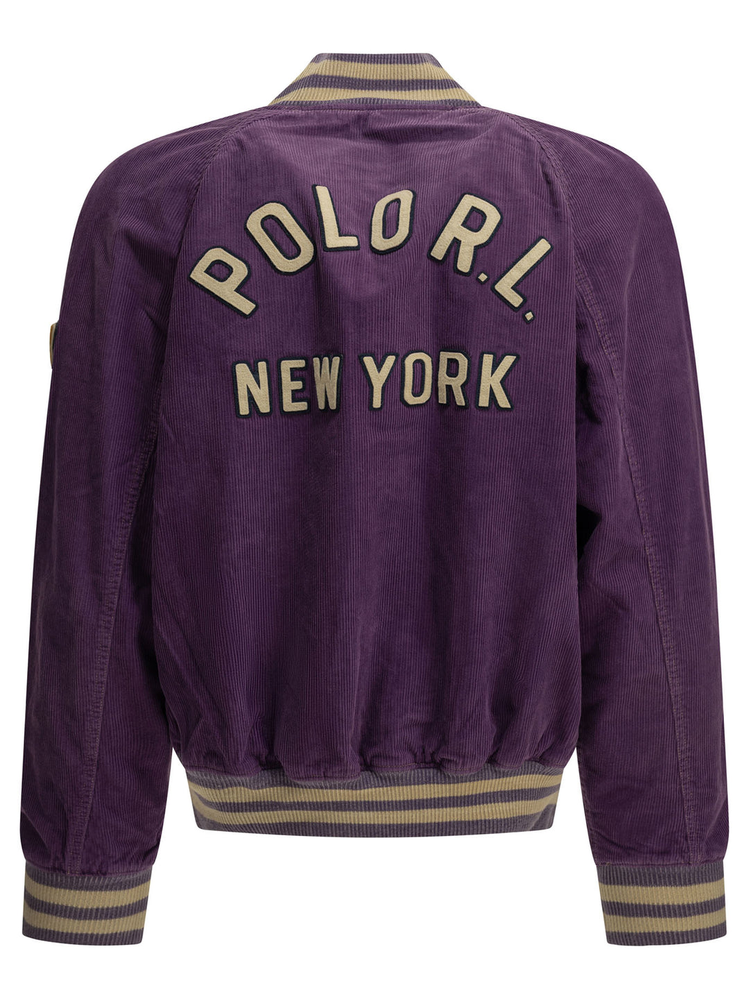 Polo Ralph Lauren Velvet Bomber Jacket With Logo Jackets and Coats - Purple | b08c265349123689e17831f66f7553f1dd354005