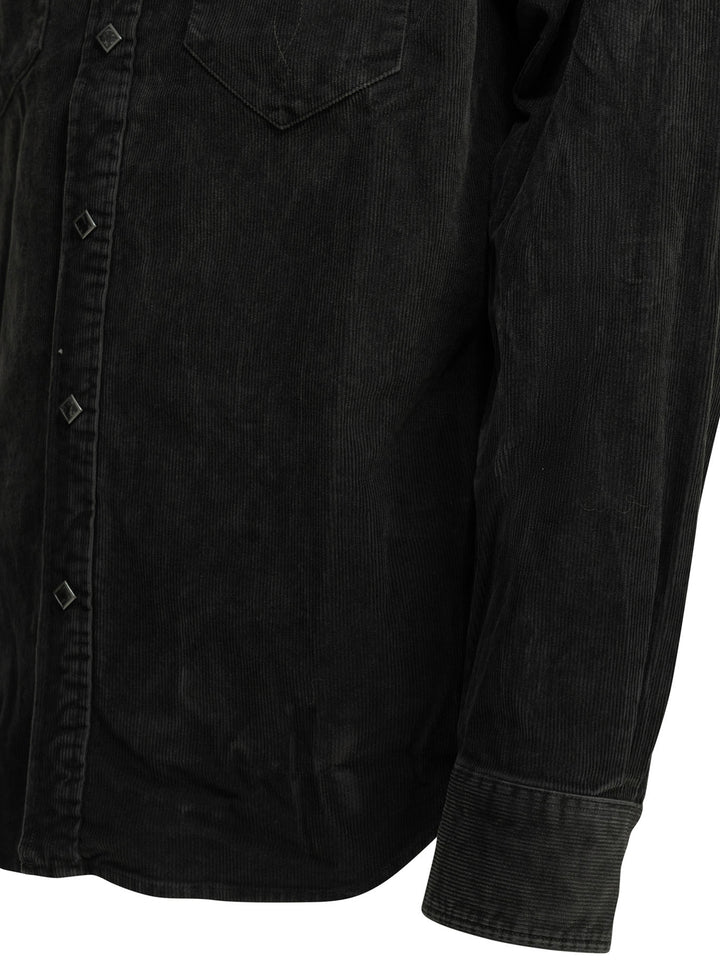 Rrl By Ralph Lauren Casual Corduroy Shirt Shirts - Black | 3a50128066b8f12f9549bb960201494df8adff10