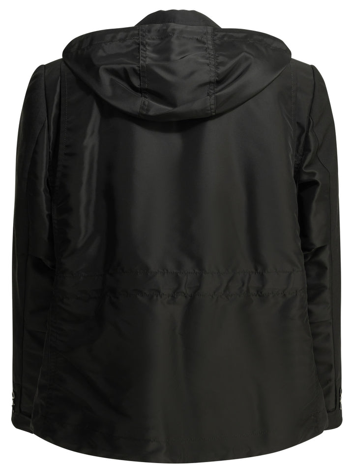 Sacai X Nylon Jackets and Coats - Black | 5709ea93cb8ee8f09a603e2c1696555600397e71