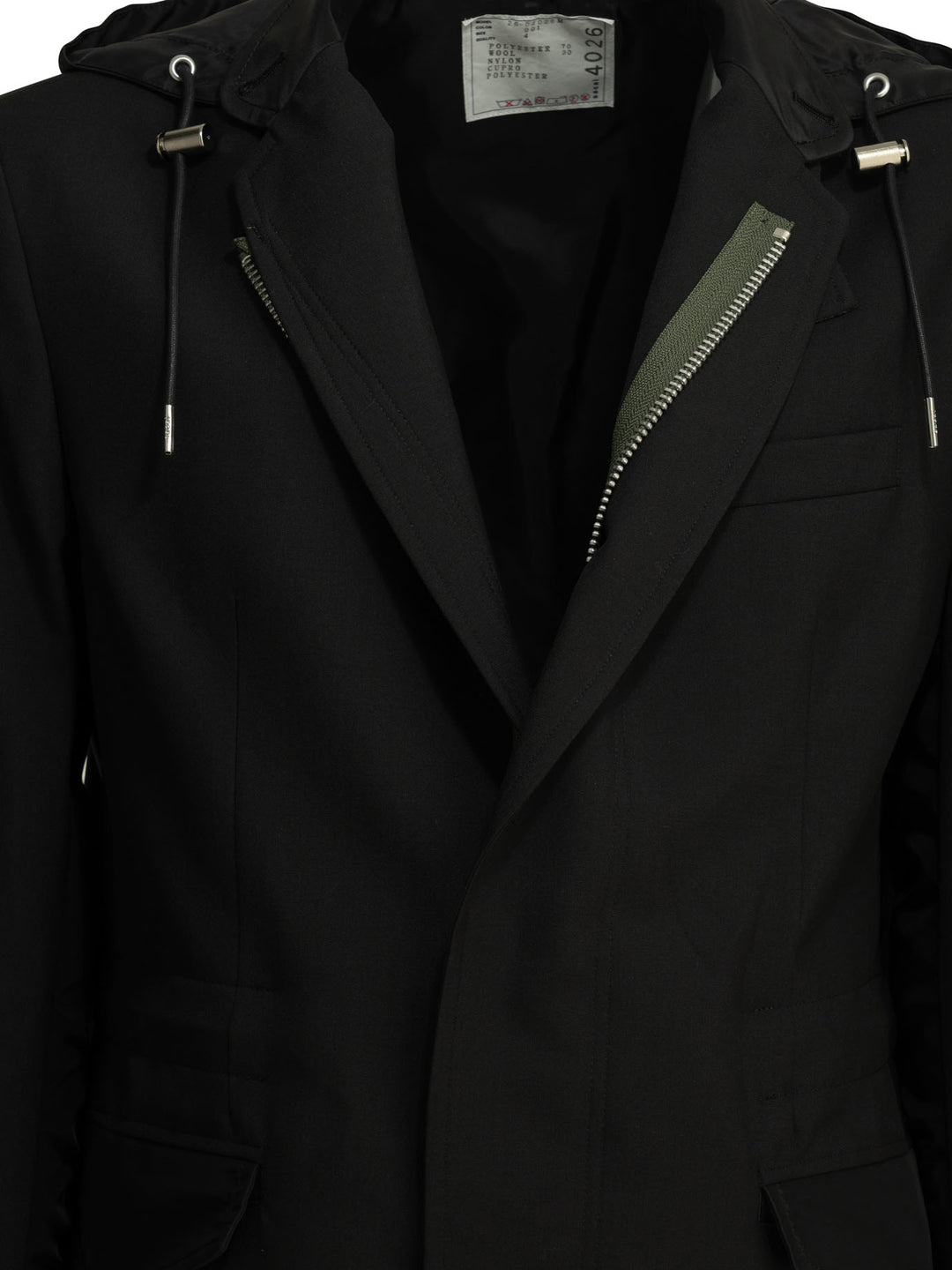 Sacai X Nylon Jackets and Coats - Black | c746b11bfcbf01766a4ddd1cc891c55481ec526d