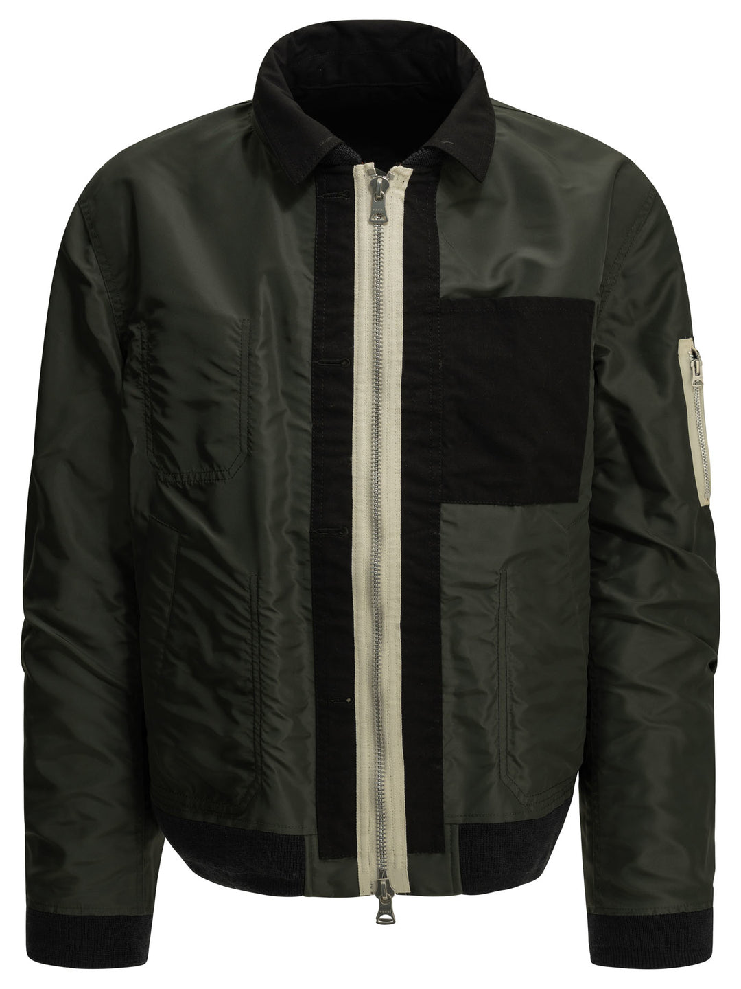 Sacai Nylon Twill X Ripstop Reversible Jackets and Coats - Black | ea45f4464920ab5020785fd9dbcb2946f42a827c