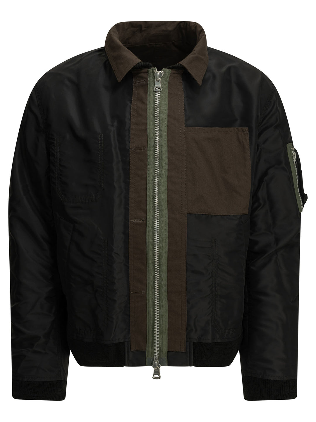 Sacai Nylon Twill X Ripstop Reversible Jackets and Coats - Brown | 0c46421e4de93b891aee6a495cbbf8d23c3c9503
