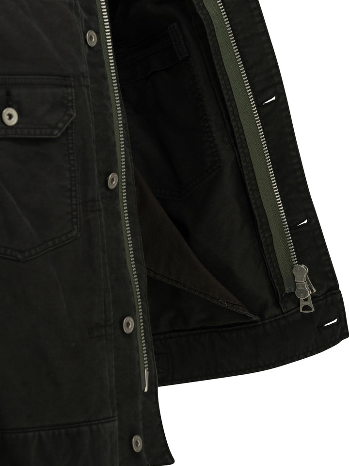 Sacai Padded Cotton Jacket Jackets and Coats - Black | bd1097e426a82de51c9cb31b3d915d0dfcc34cdd