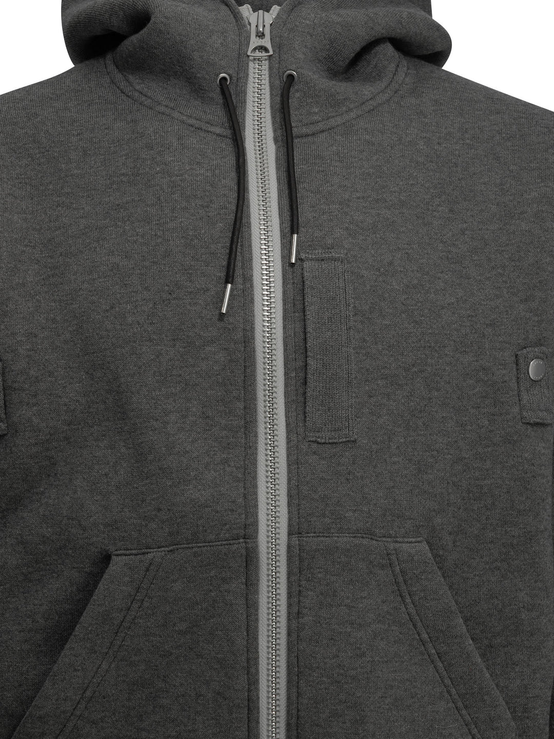 Sacai Zip-Up Hooded Sweatshirt Sweatshirts - Grey | c7067bb04f046c17b0a577b377e1ce82b967dc70