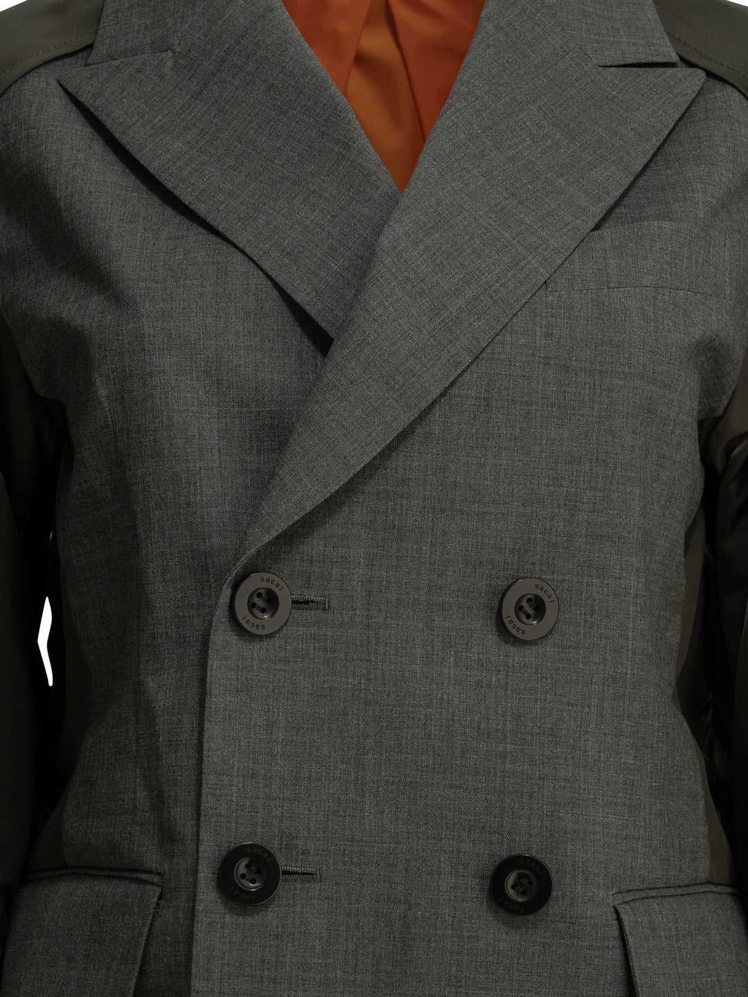 Sacai X Nylon Jackets and Coats - Grey | 4bd7f001611b2f5512e13193b0523e77e246210d
