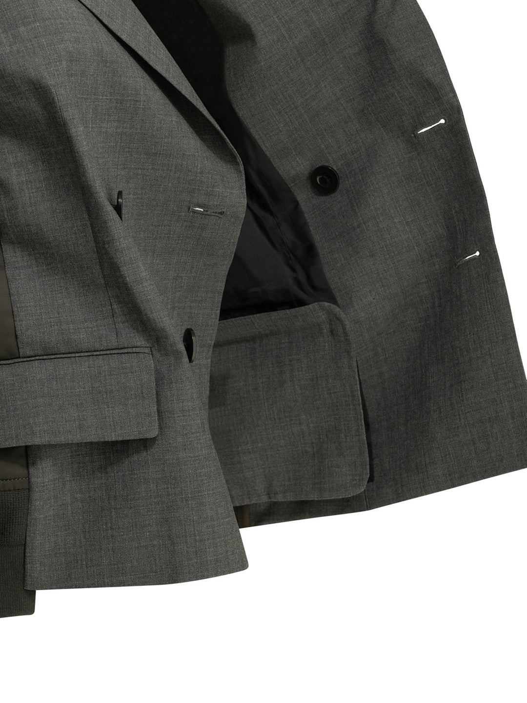 Sacai X Nylon Jackets and Coats - Grey | 09e200fe7c6a8be3b87293f0cfe46dad35089ee0
