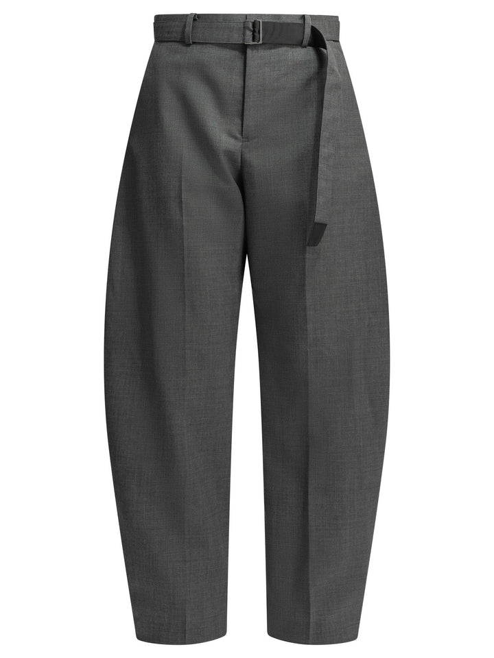 Sacai Tailored Wool Pants Trousers - Grey | eccd6bd484d6aa9050e9af3367affd63ae07e9f3
