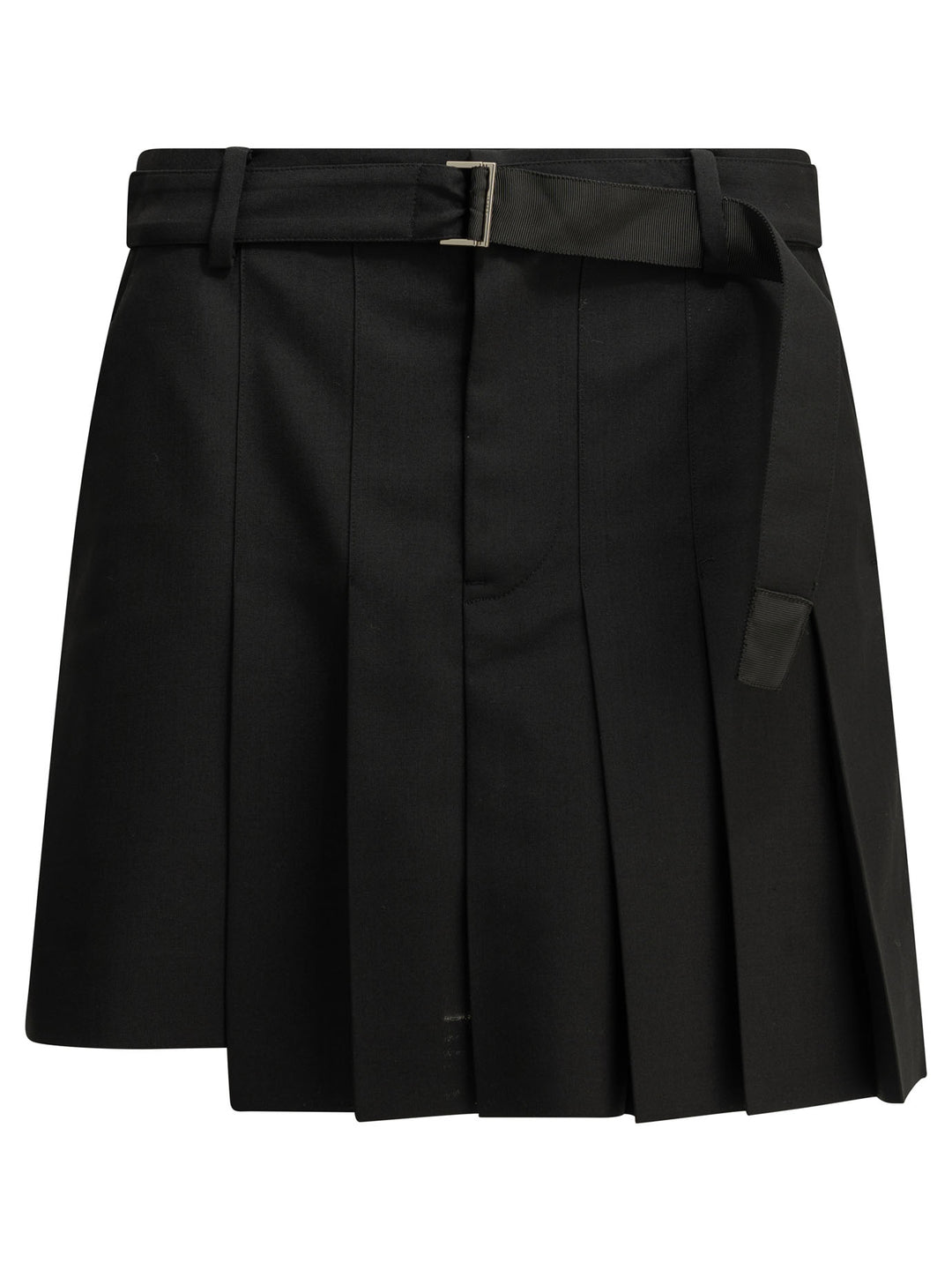 Sacai Formal  Made Of Wool Blend Shorts - Black | ec5c436ad06fc9a2ea4bae3a89b5864e9dabde08