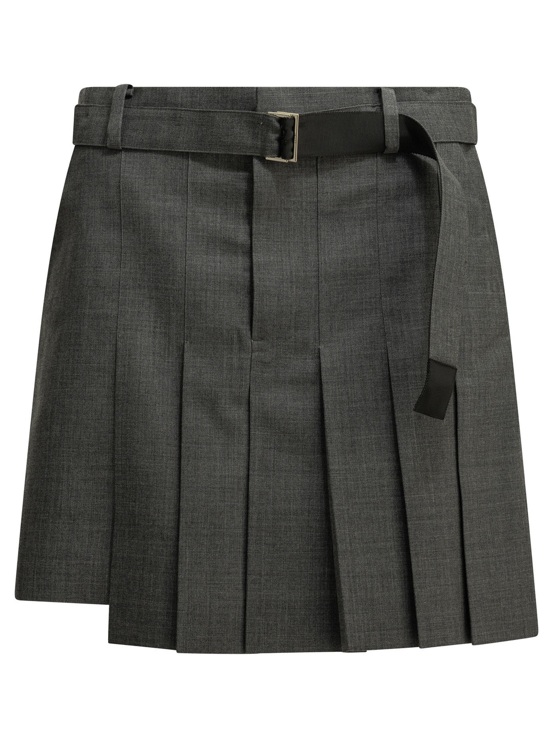 Sacai Formal  Made Of Wool Blend Shorts - Grey | 0feb1dd295fbcebdecbbf86e3c8beec9001016e5
