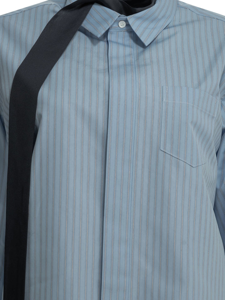 Sacai Short Shirtdress Dresses - Light blue | 6009334c85e5db18b1cd3cdaf51ea2f2f5b47d6a