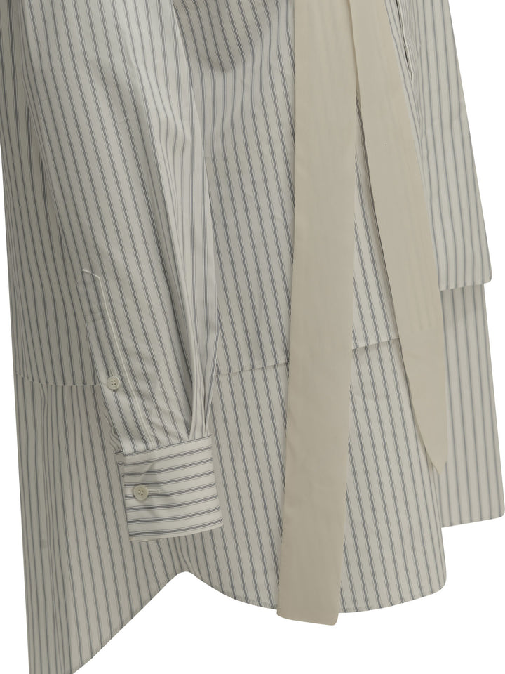 Sacai Short Shirtdress Dresses - White | 6558ff449a6e5d83cb0099c1505acb0ee93b0aa9