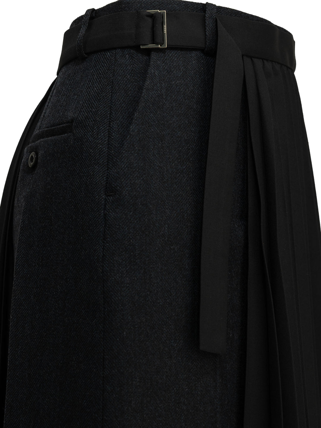 Sacai Pleated Skirts - Blue | 0830355e52dec10333ebfb2b9213214cb58aff5f