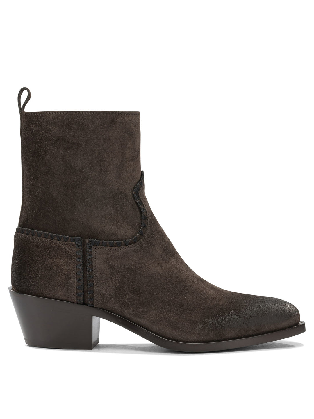 Sartore Velour 45mm Boots and Ankle Boots - Brown | 8e33524b9ed2e5a23f7a77fcd9eb0e16c6561ef2