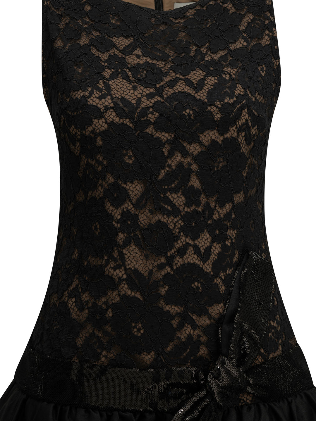 Self-Portrait Short Balloon Dress Black