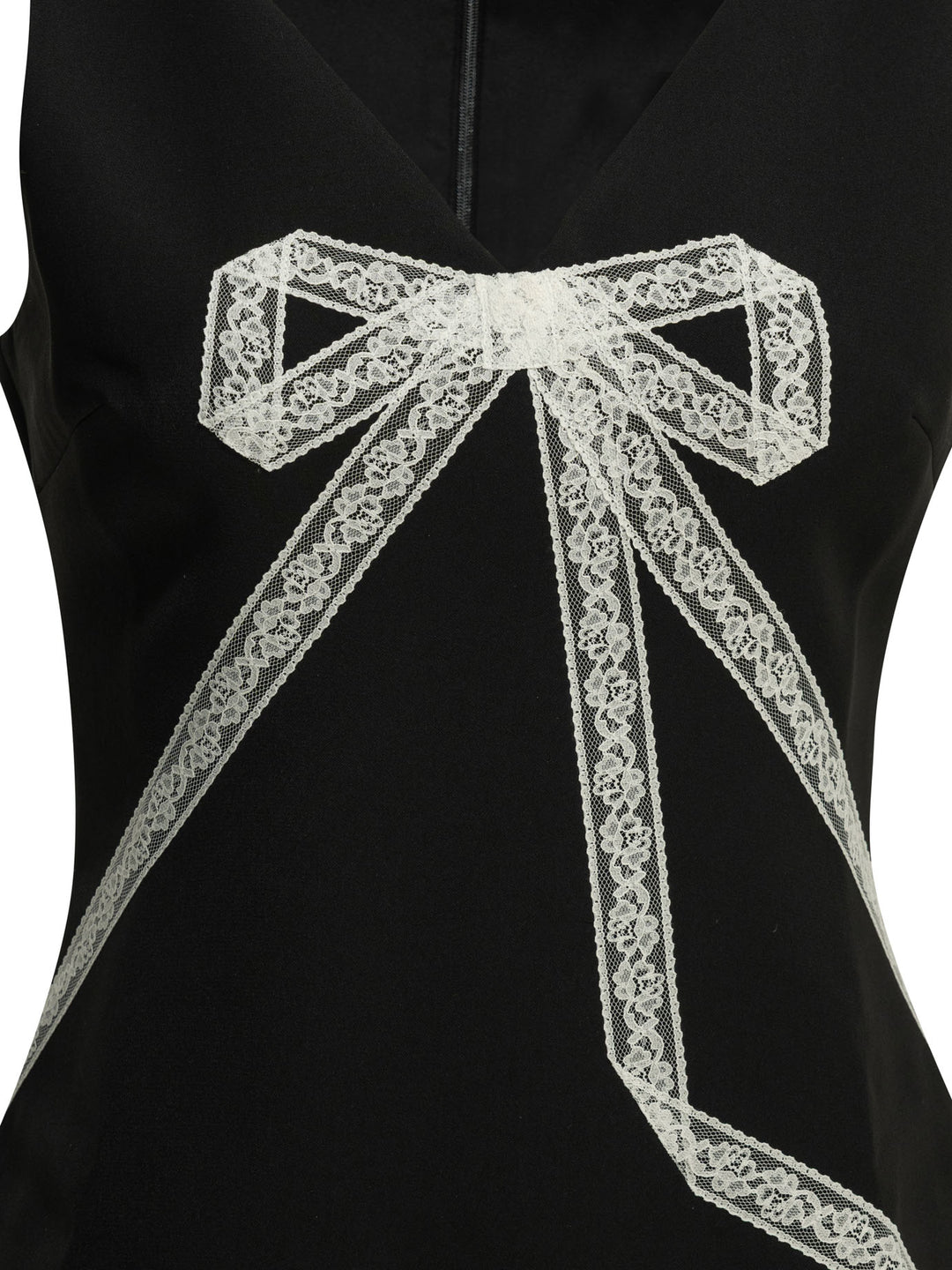Self-Portrait Short Sheath Dress With Bow Dresses - Black | 7a290be378947f67c2c763cd4eff7df96d7d5d26