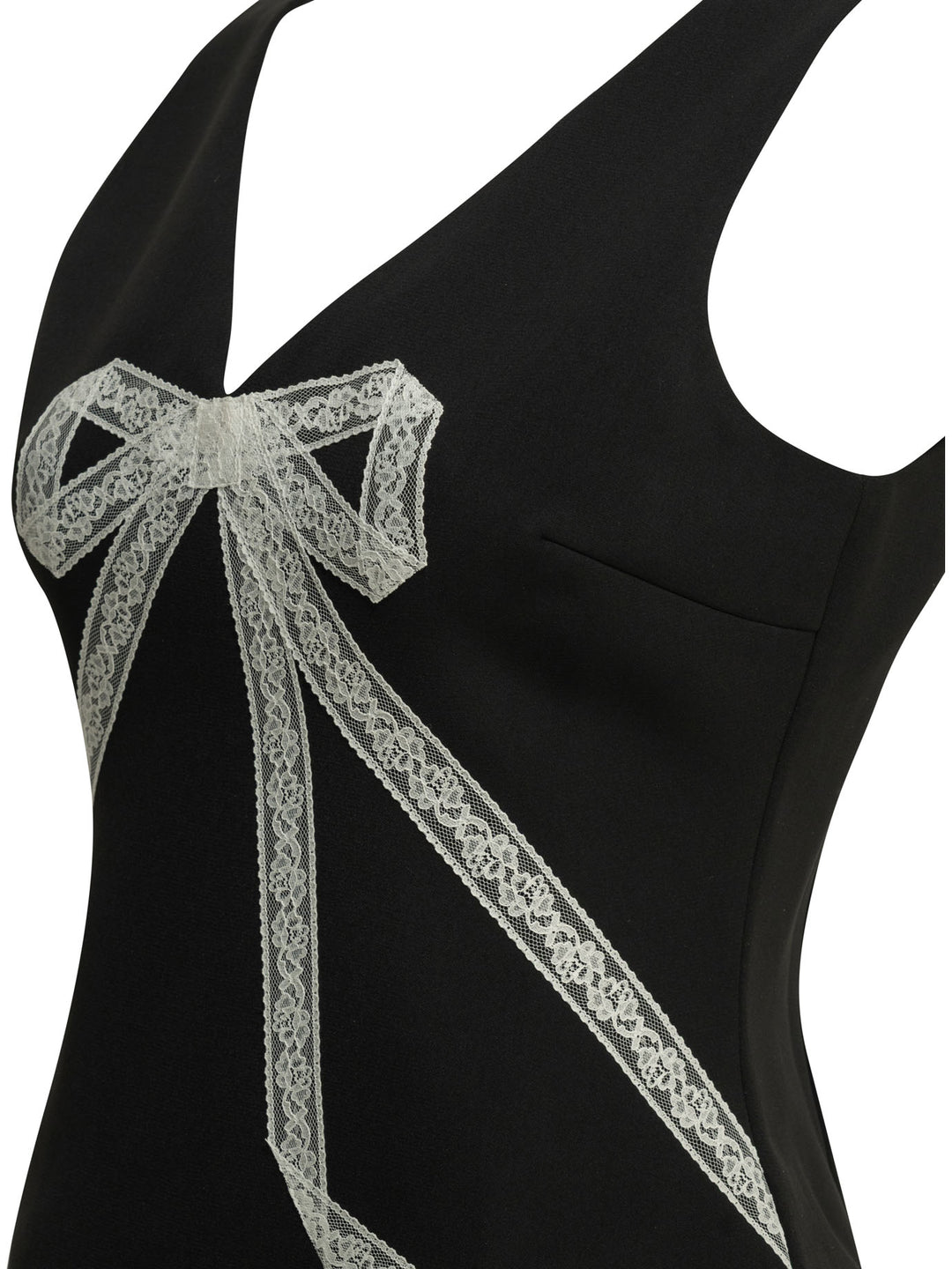 Self-Portrait Short Sheath Dress With Bow Dresses - Black | 6a4730f666e5f3c6c029c01ac71b1c7c422d8c20