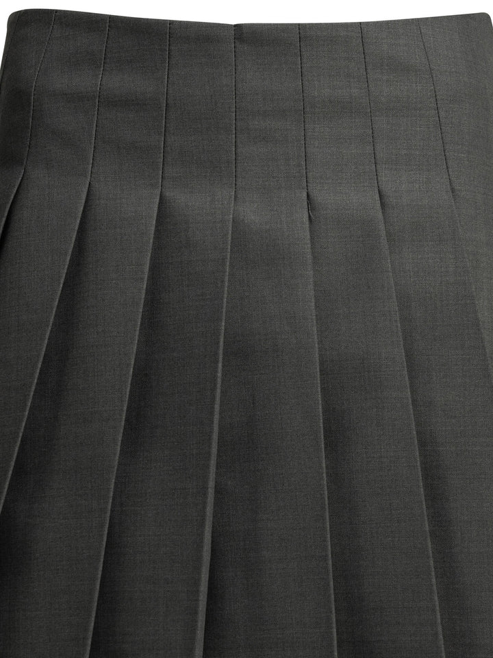 Self-Portrait Pleated Miniskirt Skirts - Grey | 35d99a188669298be3bc7d08449c897e0cbab4fe