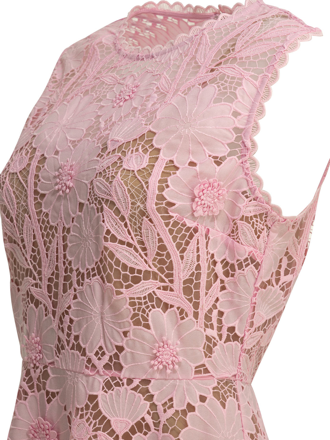 Self-Portrait Short Lace Dress Dresses - Pink | 43a8d565bc4a1cec5d35c28cc023f6d44bff02e7