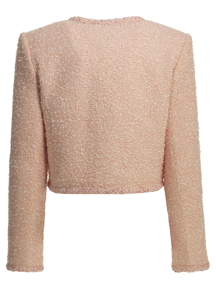 Self-Portrait Bouclé Blazer Jackets and Coats - Pink | d23a126900069bb9e7cdc7d9280d3067e8923a9e