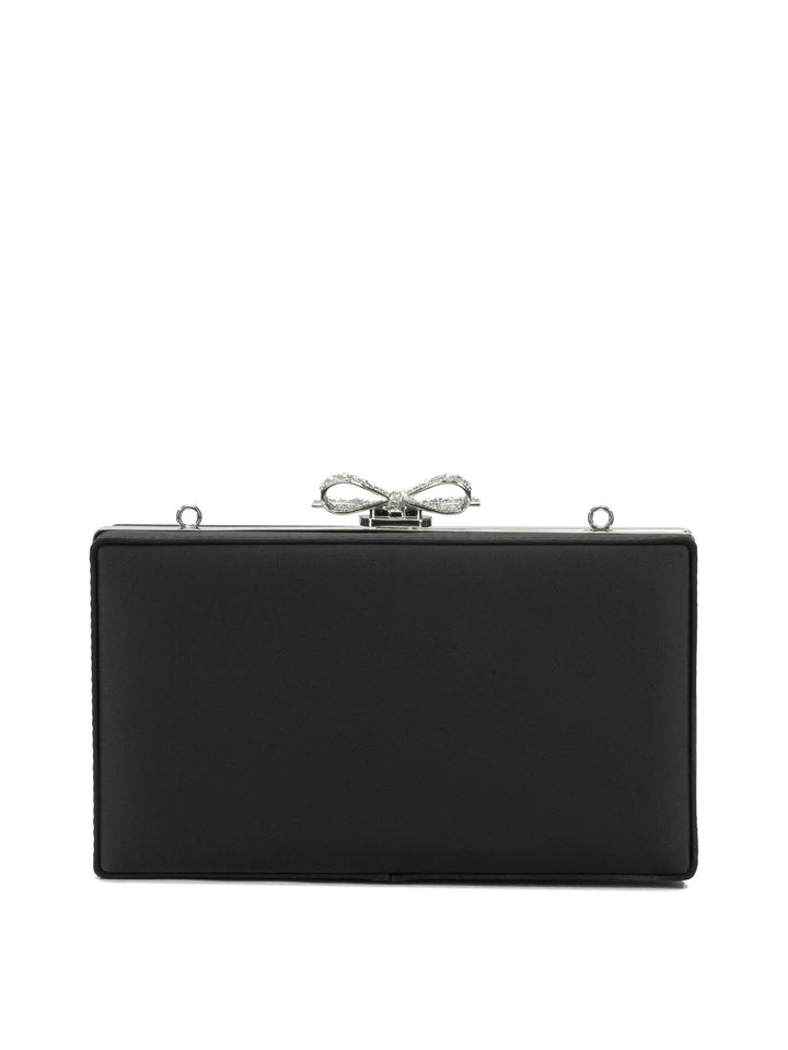 Self-Portrait Crystal Clutch Bag Clutches Silver