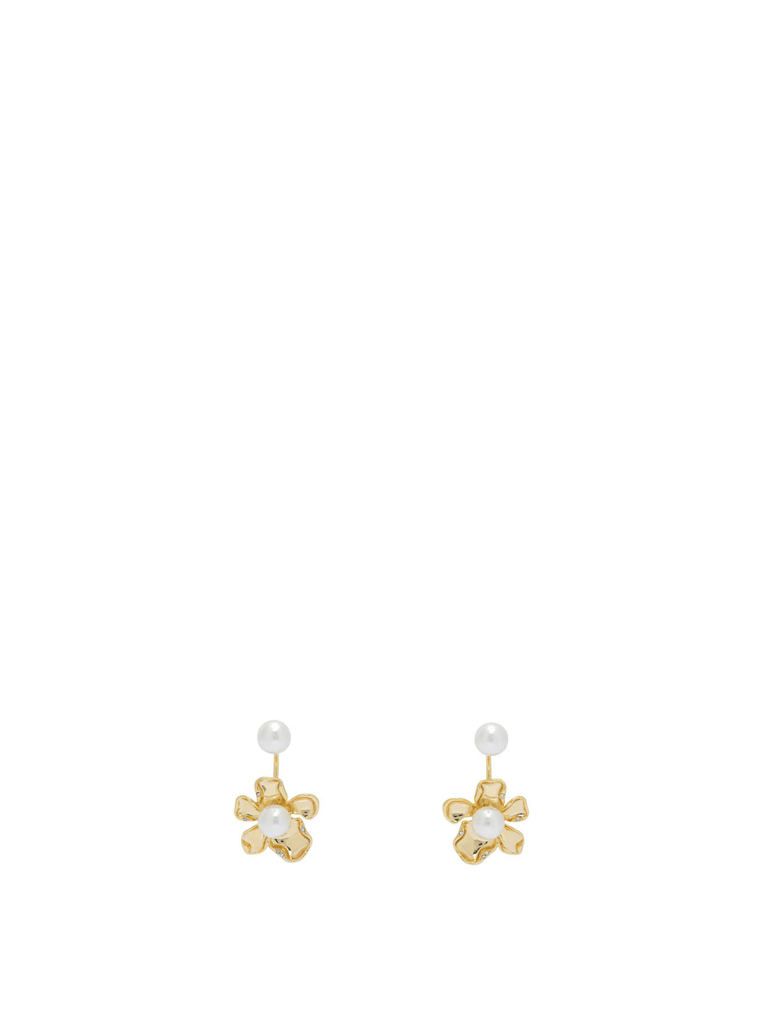 Self-Portrait Earrings With Pearls Jewels - Gold | 8b5342e57a43a321abfeae49ddacbc88bda915c9