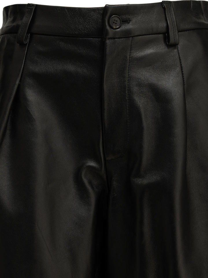 Semper Formal Leather Shorts - Black | 60abbfca491ffd3a59c33c2b058e6bebcd244a85