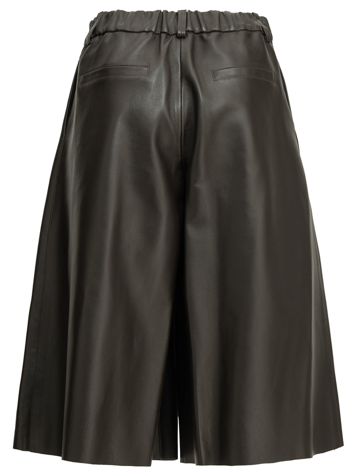 Semper Formal Leather Shorts - Brown | 1506536aefc21afe3ef4f7d99e5f7fe8373240c3