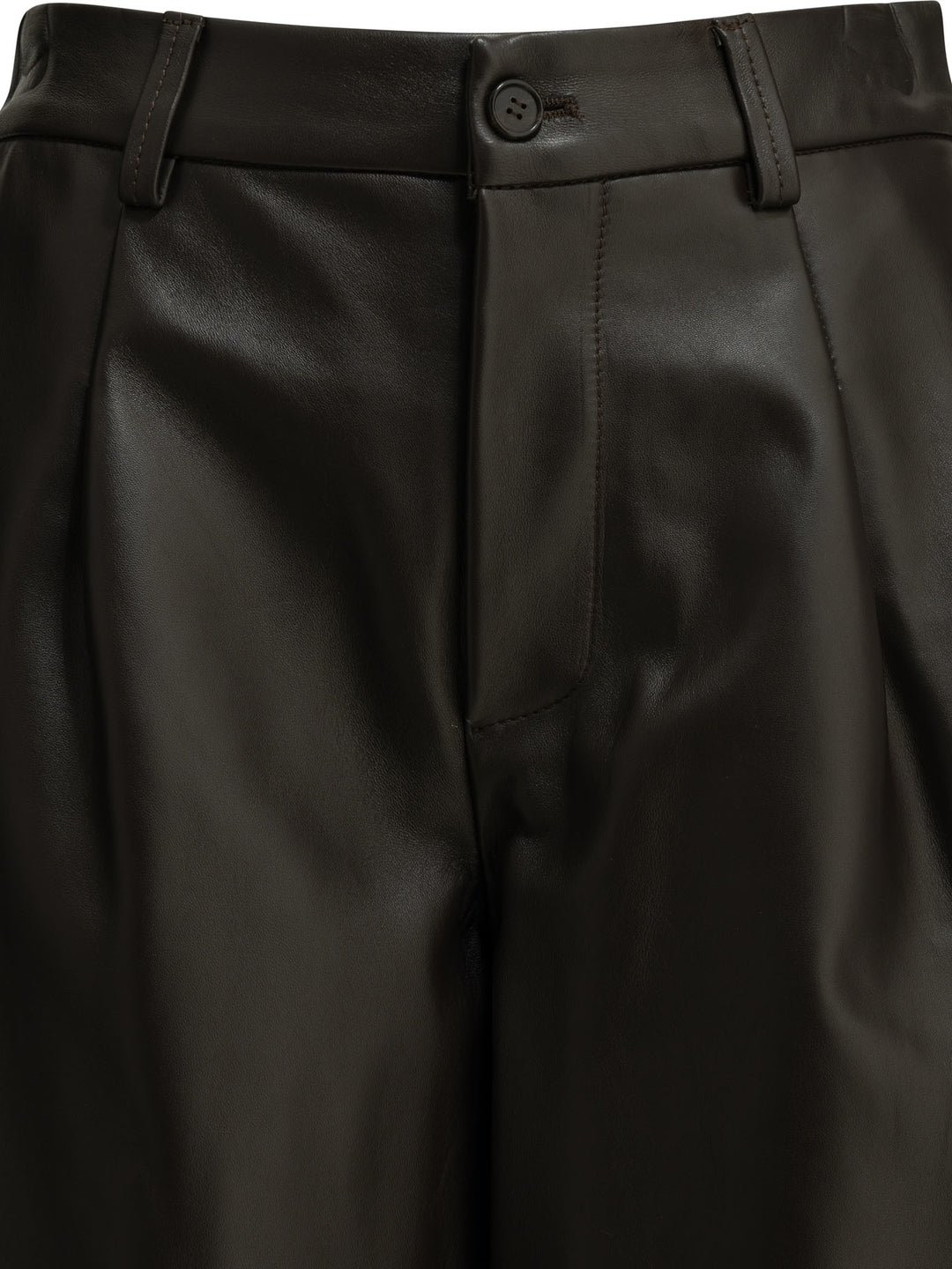 Semper Formal Leather Shorts - Brown | 904a0af1c6162aec11c457f9bbe9a4c2c78af22e