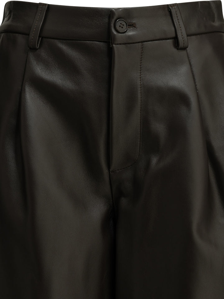Semper Formal Leather Shorts - Brown | 904a0af1c6162aec11c457f9bbe9a4c2c78af22e