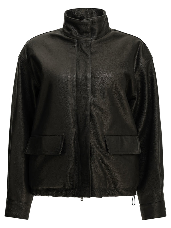 Nappa Leather Jacket Brown
