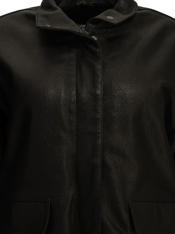Semper Nappa Leather Jacket Jackets and Coats - Brown | 6544f1540e202df0cfc08b750b71bdef0a19ed4c