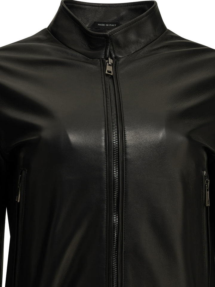 Semper Leather Jacket Jackets and Coats - Black | 05fc8e0c97837d774833672cb8e3b38e936a924e