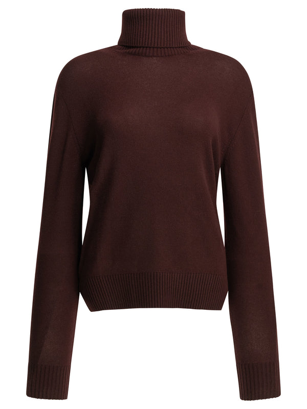 Cashmere Turtleneck Sweater Knitwear Bordeaux