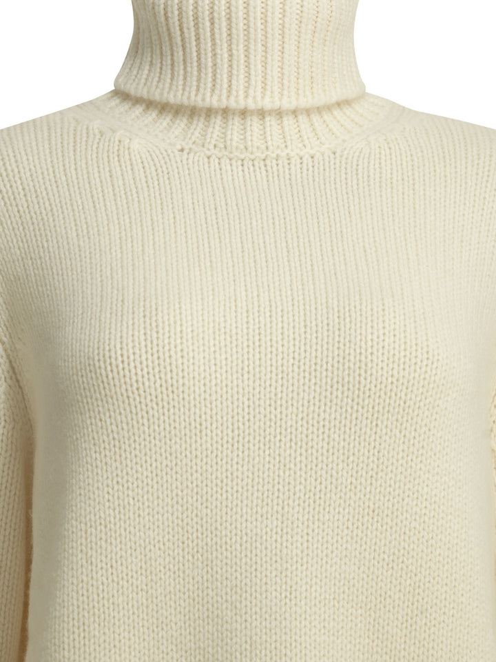 Semper Cashmere Turtleneck Sweater Knitwear - White | e147b35ce83c05bba3280c841bb3331dac0a2877