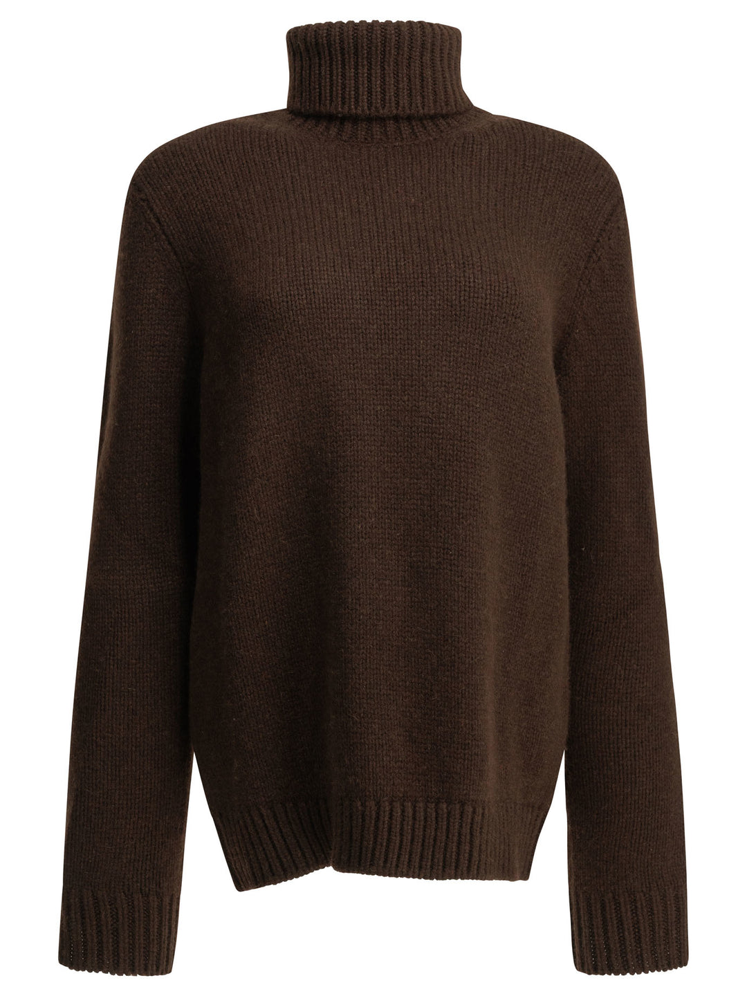 Semper Cashmere Turtleneck Sweater Knitwear - Brown | e56df5583edddb76edccc60f05d55d888bf043c6