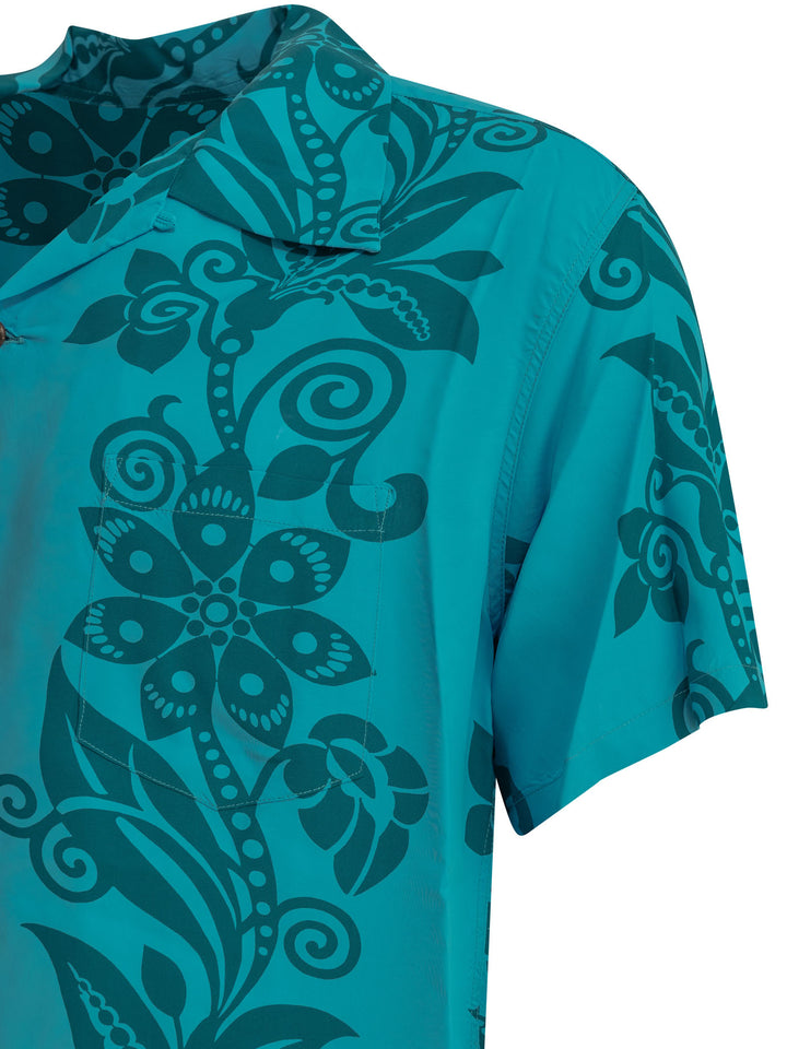 Sun Surf Pictograph Flower Shirts - Light blue | 8e0c288db009afd90e5727e31f829c7320529d09