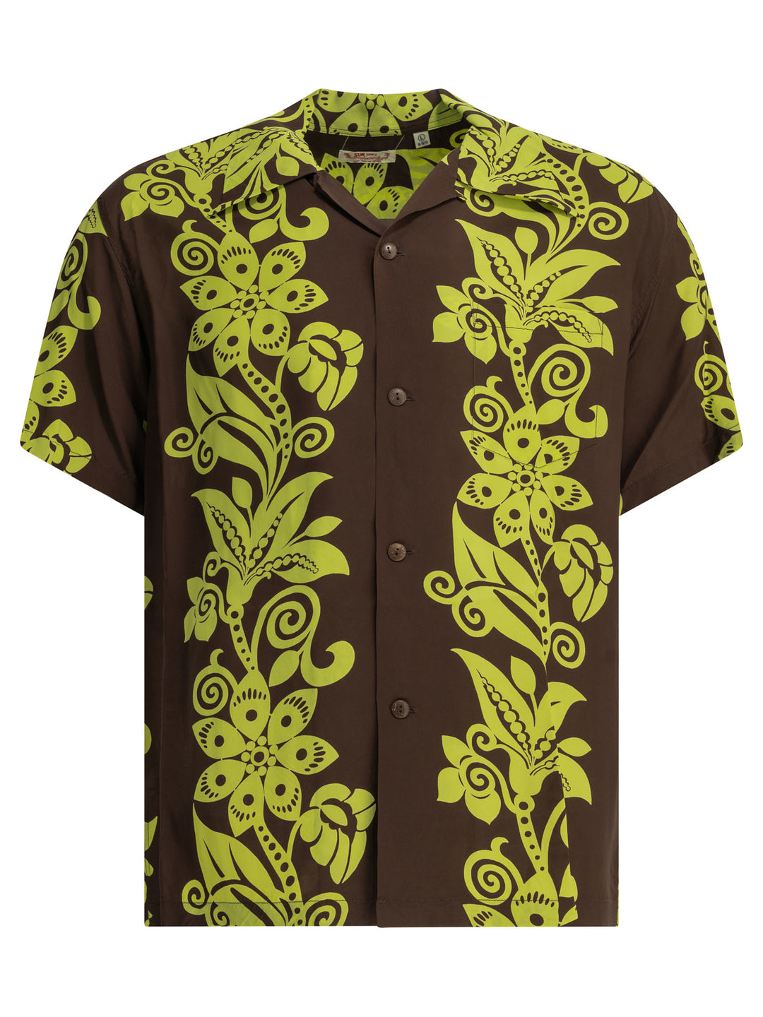 Sun Surf Pictograph Flower Shirts - Green | 992c28e554f7dcf7b50f46b0821ce5bc531e70cb