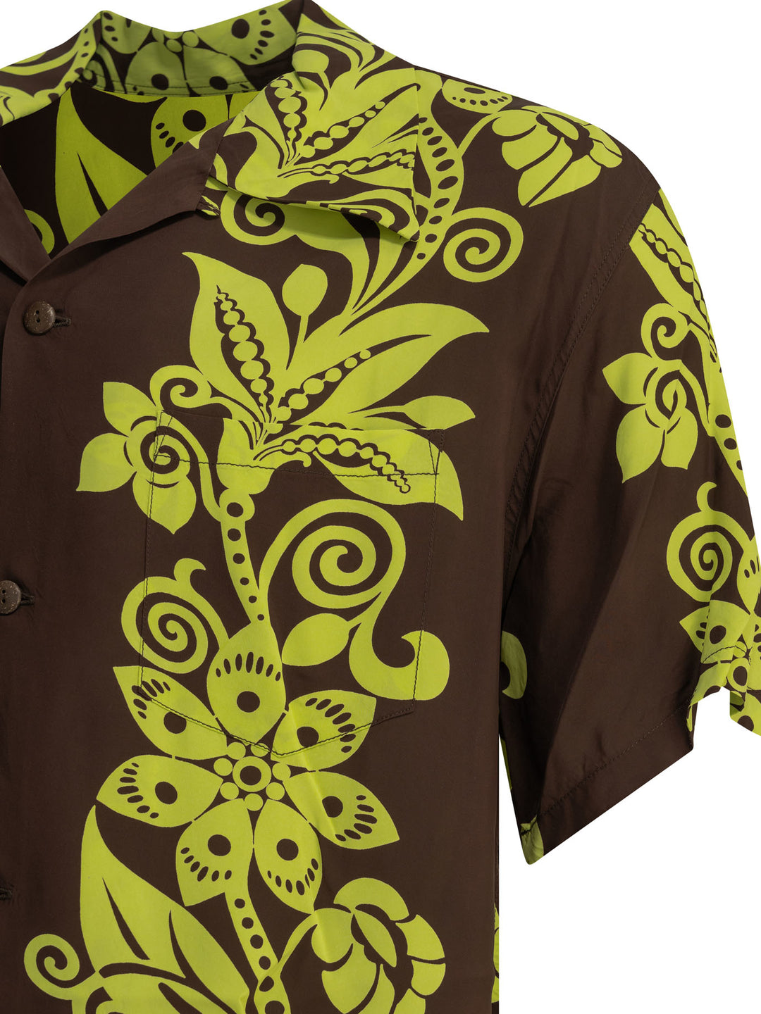 Sun Surf Pictograph Flower Shirts - Green | 9057ee7a8fece7da3a1a870b2797d761db302d1f