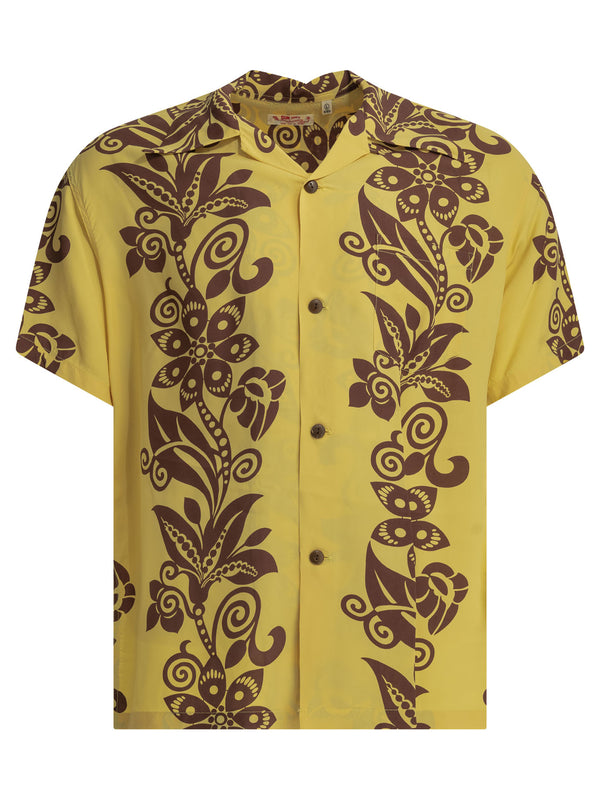 Pictograph Flower Shirts Yellow