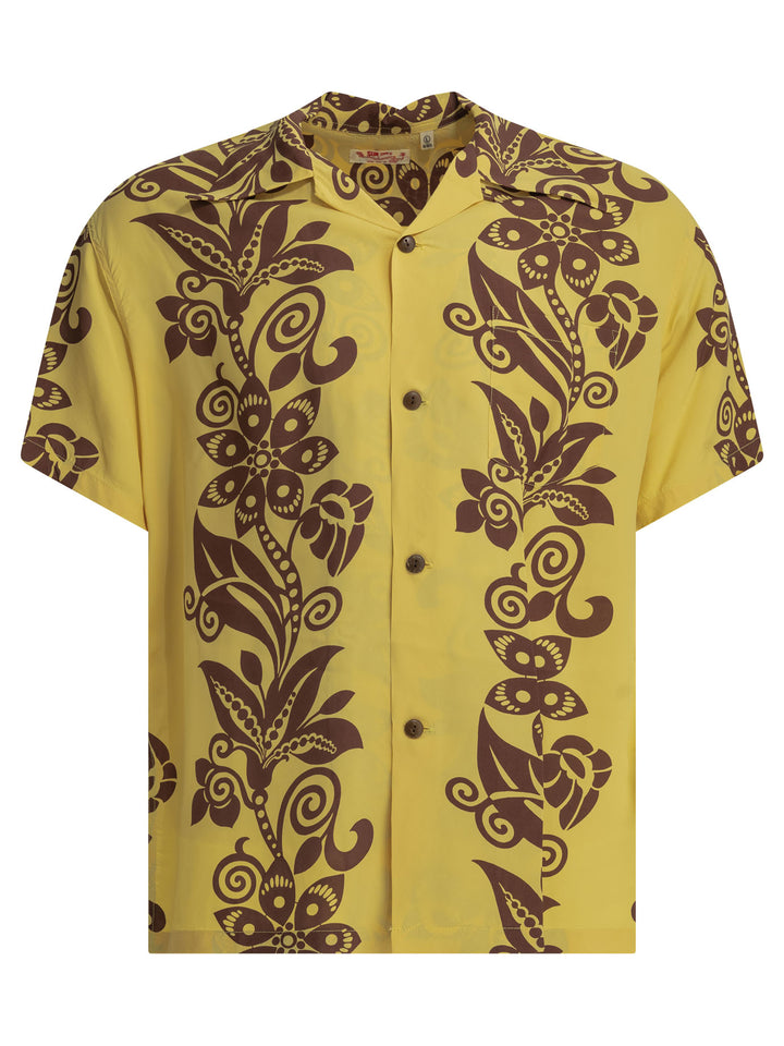Sun Surf Pictograph Flower Shirts - Yellow | b7224cea666ec77fd6353bb2e5953581790c21aa
