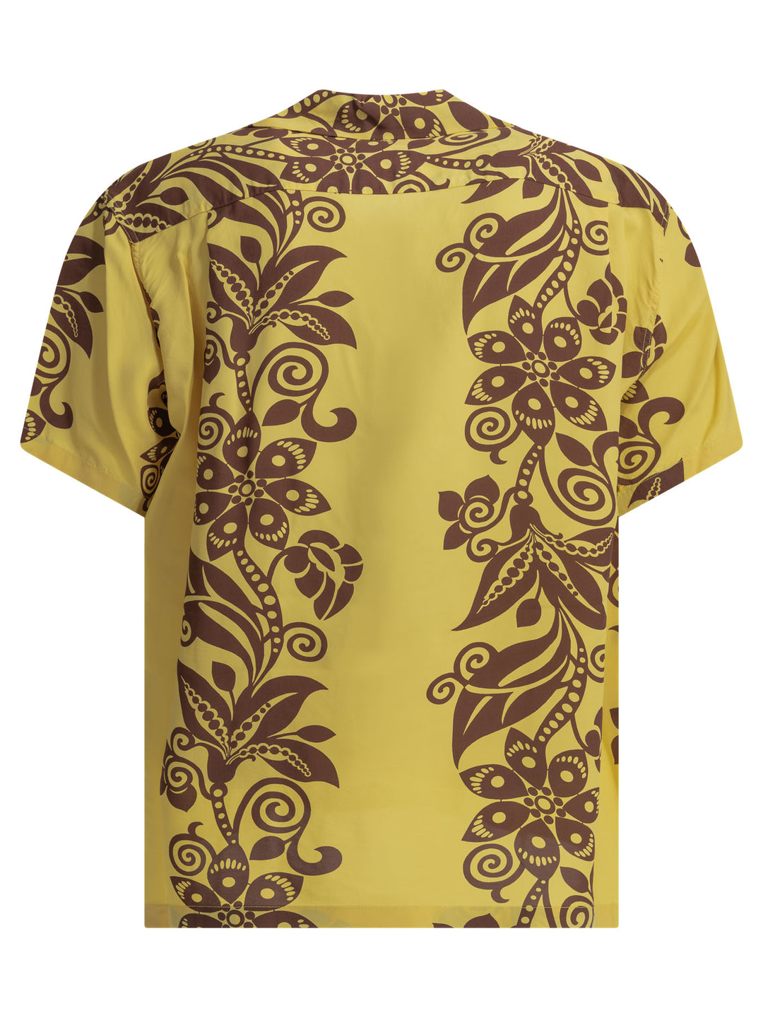 Sun Surf Pictograph Flower Shirts - Yellow | 449b32d99fa66524d2feee6cdb0880f29ab452b8