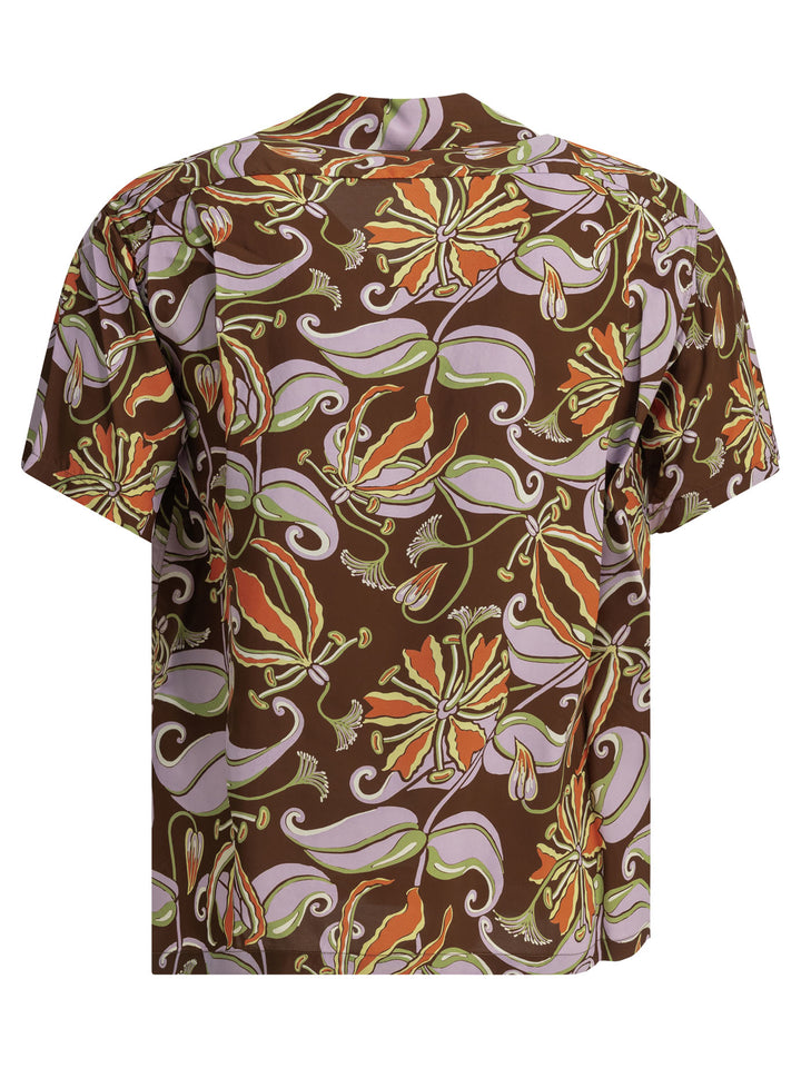 Sun Surf Spider Lily Shirts - Brown | 2916e299bb43e62e86d4515de3caa49d9486ac0b