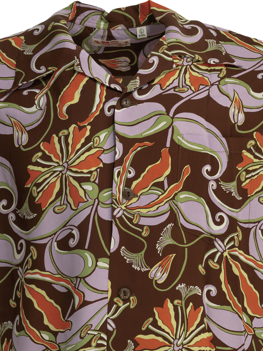 Sun Surf Spider Lily Shirts - Brown | 0aa06357b7a1e4e676a32616ecd9c47ca74a2db1