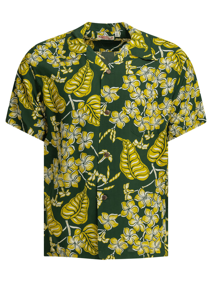 Sun Surf Plumeria Blossoms Shirts - Green | b471183e83cbd8978bdb9017e52f57259c70c3b0